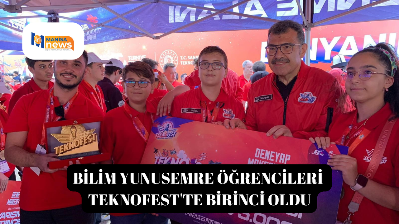 Bilim Yunusemre öğrencileri TEKNOFEST'te birinci oldu
