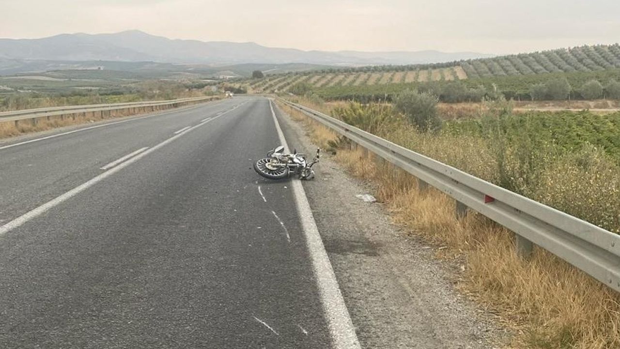 Manisa’da motosiklet kazası: 21 yaşındaki sürücü ağır yaralı