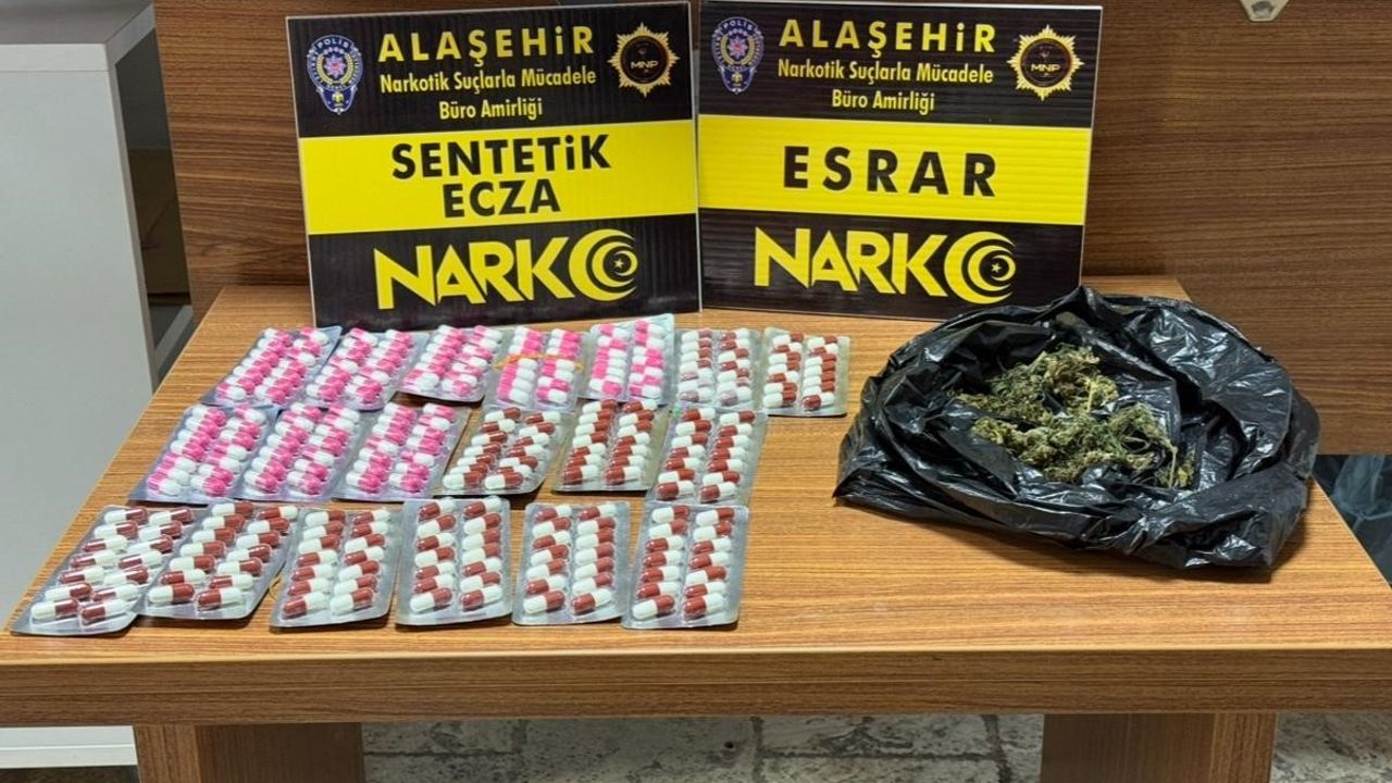 Alaşehir emniyeti uyuşturucuya geçit vermedi