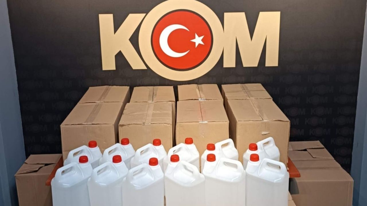 Manisa'da kaçak alkol operasyonu