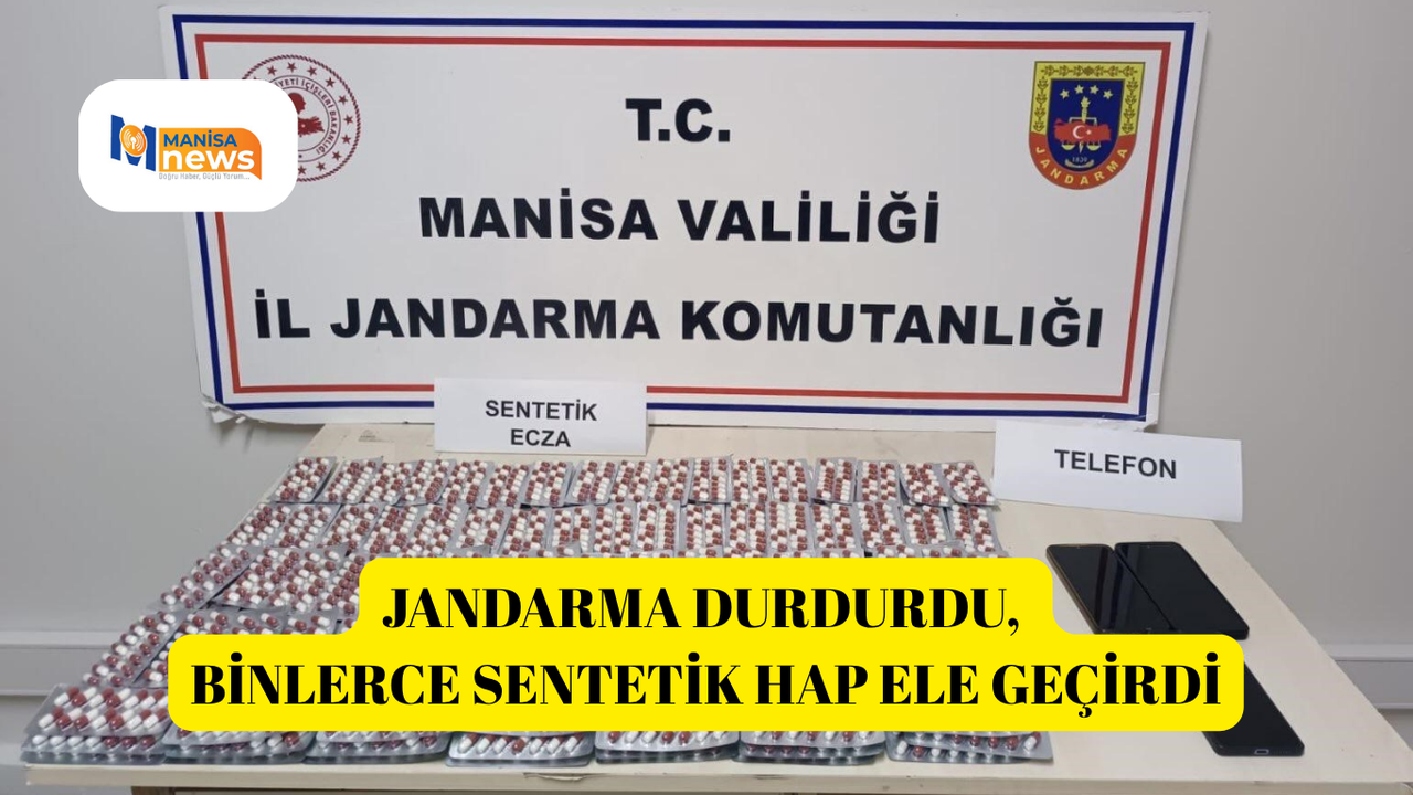 Jandarma durdurdu, binlerce sentetik hap ele geçirdi