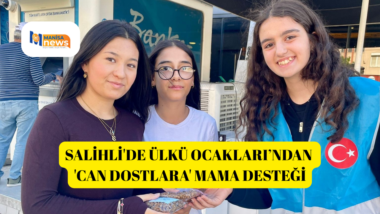 Salihli'de Ülkü Ocakları’ndan 'Can Dostlara' mama desteği