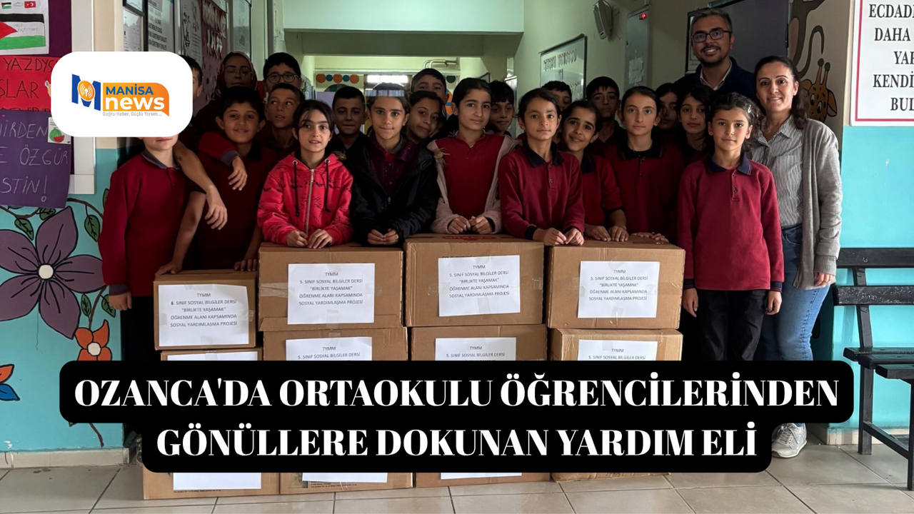Ozanca'da ortaokulu öğrencilerinden gönüllere dokunan yardım eli