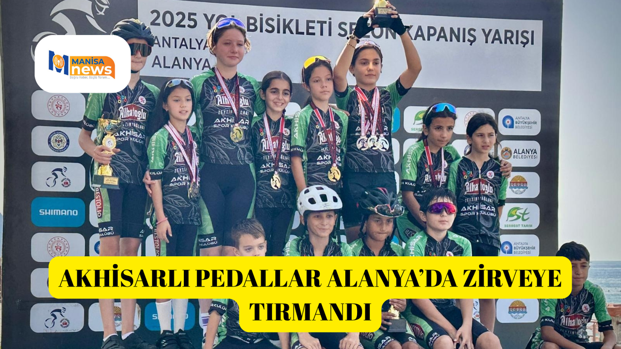 Akhisarlı pedallar Alanya’da zirveye tırmandı