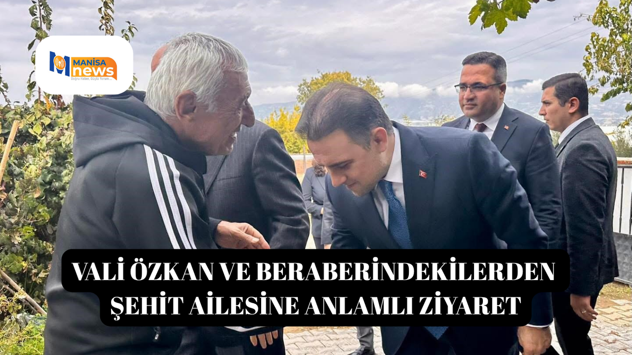 Vali Özkan ve beraberindekilerden şehit ailesine anlamlı ziyaret