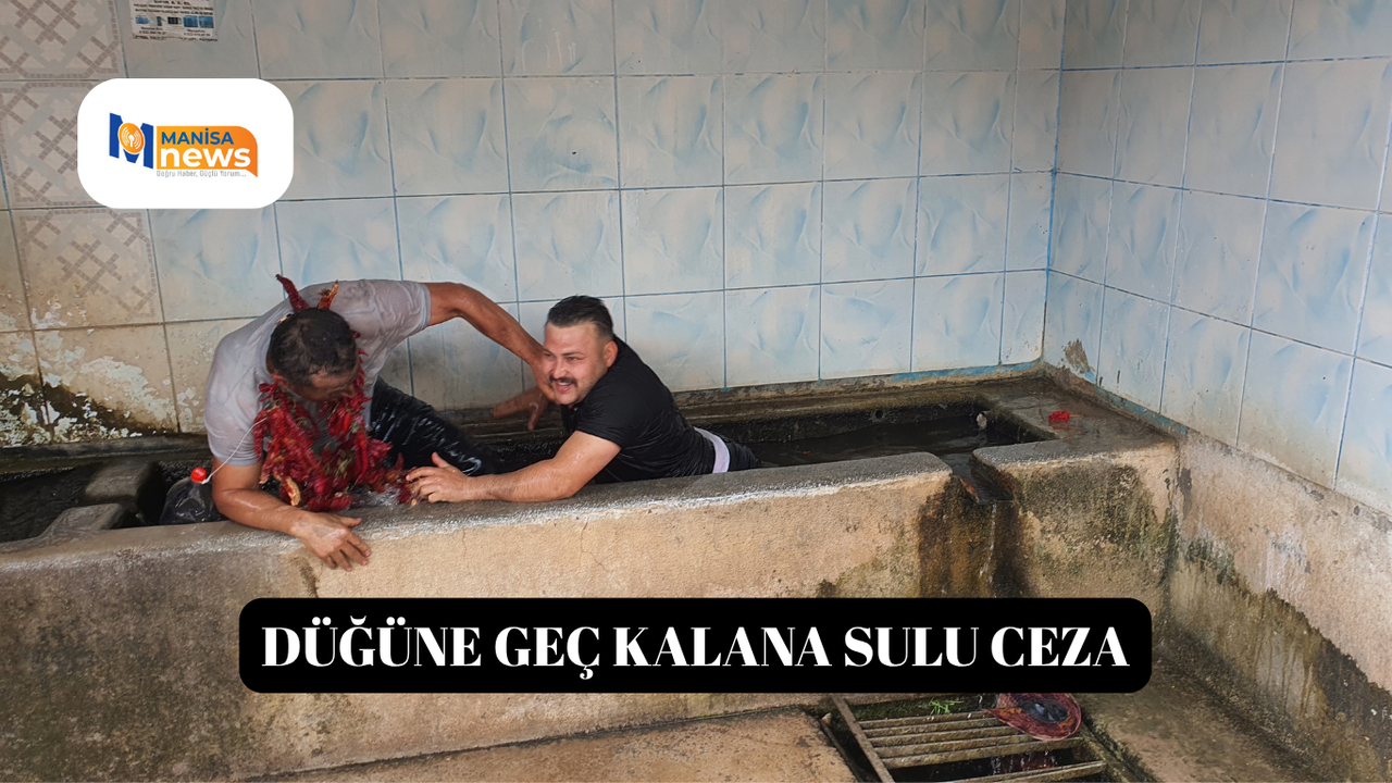 Düğüne geç kalana sulu ceza