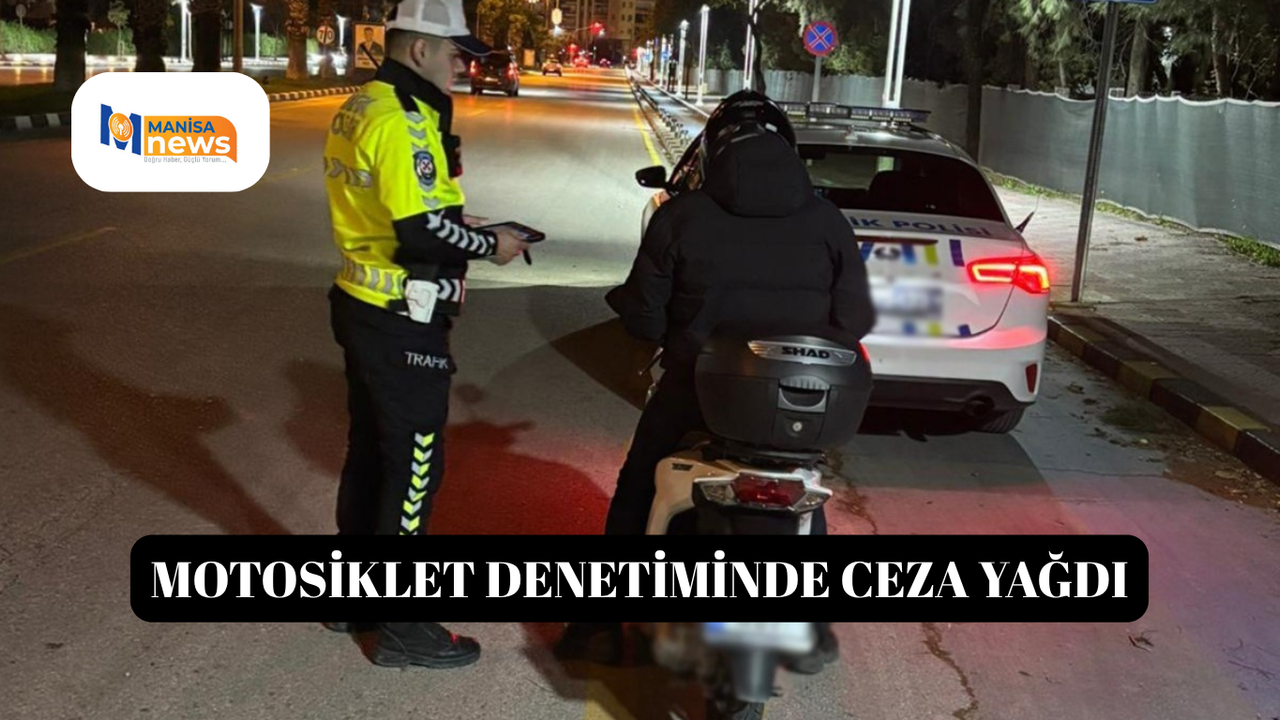 Motosiklet denetiminde ceza yağdı
