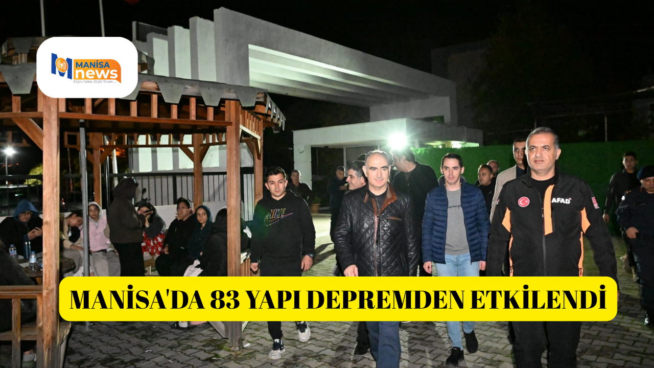 Manisa'da 83 yapı depremden etkilendi