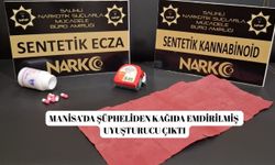Manisa’da şüpheliden kağıda emdirilmiş uyuşturucu çıktı