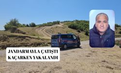 Jandarmayla çatıştı kaçarken yakalandı