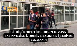 Dil düşürerek 9 ilde hırsızlık yapan kadın ve ailesi, 600 bin liralık son işlerinde yakalandı