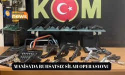 Manisa'da ruhsatsız silah operasyonu