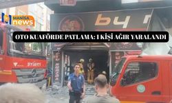 Oto Kuaförde patlama: 1 kişi ağır yaralandı