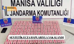 Sentetik ecza haplarıyla yakalandı