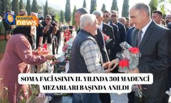 Soma faciasının 11. yılında 301 madenci mezarları başında anıldı