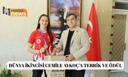 Dünya ikincisi Cemile Aykoç’a tebrik ve ödül