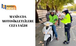 Manisa’da motosikletlilere ceza yağdı