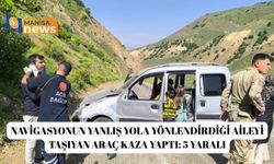 Navigasyonun yanlış yola yönlendirdiği aileyi taşıyan araç kaza yaptı: 5 yaralı