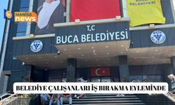 Belediye çalışanları iş bırakma eyleminde