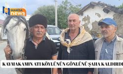 Kaymakamın atı köylünün gönlünü şaha kaldırdı