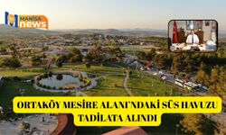 Ortaköy Mesire Alanı’ndaki süs havuzu tadilata alındı
