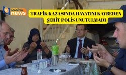 Trafik kazasında hayatını kaybeden şehit polis unutulmadı