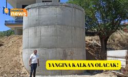 Karacaali Mahallesi'ne 105 tonluk yangın su deposu