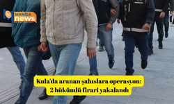 Kula’da aranan şahıslara operasyon: 2 hükümlü firari yakalandı
