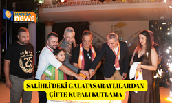 Salihli'deki Galatasaraylılardan çifte kupalı kutlama