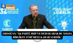 Erdoğan: "Ak Parti, MHP ve DEM olarak bu yolda birlikte yürümeye karar verdik"