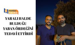 Yaralı halde bulduğu yaban ördeğini tedavi ettirdi