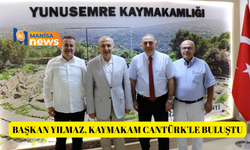Başkan Yılmaz, Kaymakam Cantürk’le buluştu