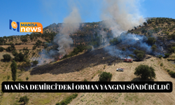 Manisa Demirci'deki orman yangını söndürüldü