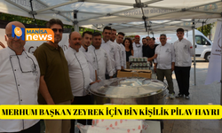 Merhum Başkan Zeyrek için bin kişilik pilav hayrı