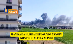 Manisa'da hurda deposunda yangın kontrol altına alındı