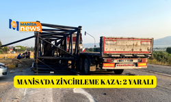 Manisa'da zincirleme kaza: 2 yaralı