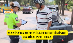 Manisa’da motosiklet denetiminde 2,5 milyon TL ceza