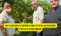 40 yaşından sonra okuyup kalıntısız üzüm yetiştirdi