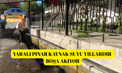 Yaralı Pınar kaynak suyu yıllardır boşa akıyor