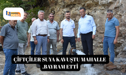 Çiftçiler suya kavuştu mahalle bayram etti