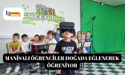 Manisalı öğrenciler doğada eğlenerek öğreniyor