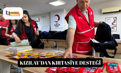 Kızılay’dan kırtasiye desteği