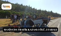Manisa’da trafik kazası: 1 ölü, 3 yaralı
