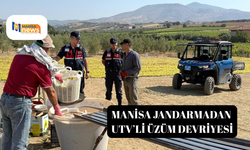 Manisa jandarmadan UTV’li üzüm devriyesi