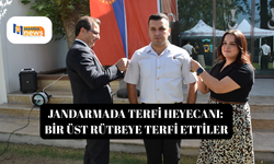 Salihli jandarmada terfi heyecanı: Bir üst rütbeye terfi ettiler