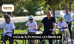 Sağlık için pedal çevirdiler