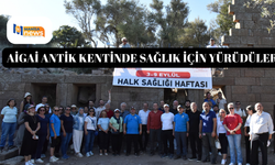 Aigai antik kentinde sağlık için yürüdüler