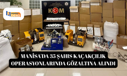 Manisa'da 35 şahıs kaçakçılık operasyonlarında gözaltına alındı