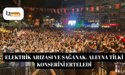 Elektrik arızası ve sağanak, Aleyna Tilki konserini erteledi