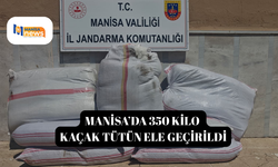 Manisa’da 350 kilo kaçak tütün ele geçirildi